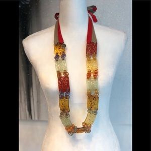 Long Colorful Acrylic Necklace/Belt;